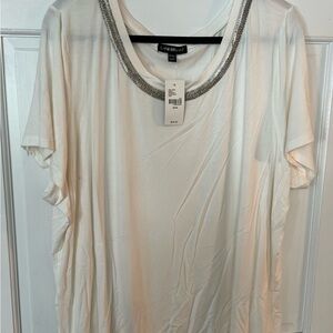 Lane Bryant Cream Women's Top